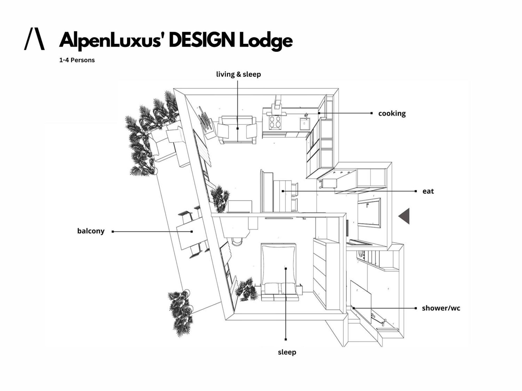 Alpenluxus Presents Design Lodge - Terrace & Car Park Kramsach Luaran gambar